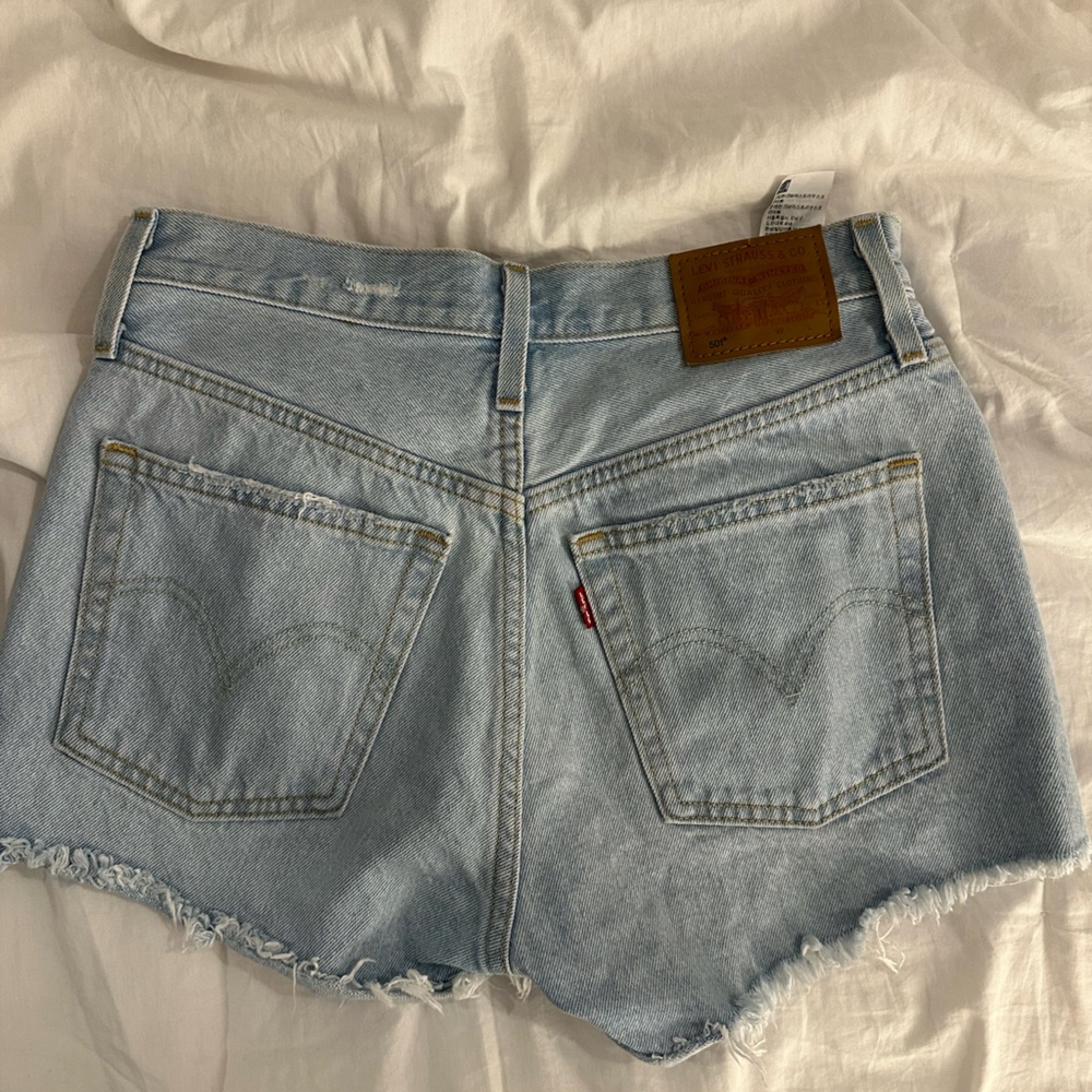 Levi's Classic 501 Light Blue Denim Shorts